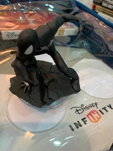 Figura De Spiderman Black Suit Marvel Disney Infinity 3.0