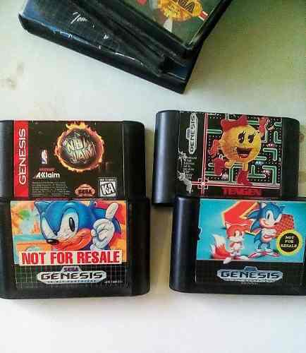 Juegos De Sega Genesis Sonic The Hedgehog 1 Y 2 Tommy Lasord