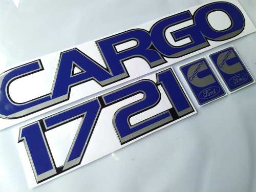 Kit Emblemas Ford Cargo  Resinado
