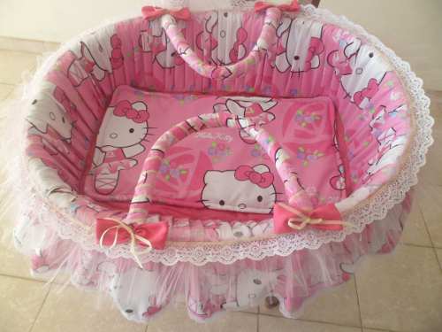 Moisés Para Niña Recién Nacidas Con Motivo De Hello Kitty