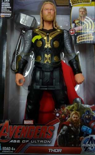 Muñeco Thor De Luces Y Sonido Marvel De Hasbro