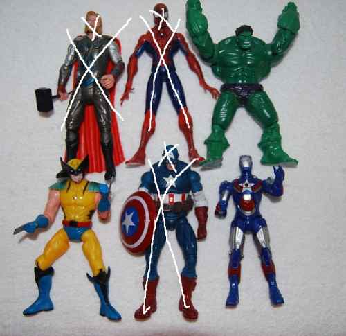Muñecos Avengers De Marvel Oferta 6v