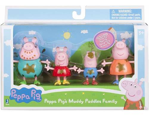 Peppa Pig La Cerdita Y Familia Set Original De 4 Muñecos