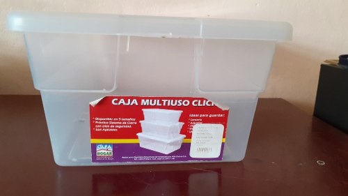 Set De Caja Multiuso C/tapa Con 2 Cestas Todo Uso Manaplas