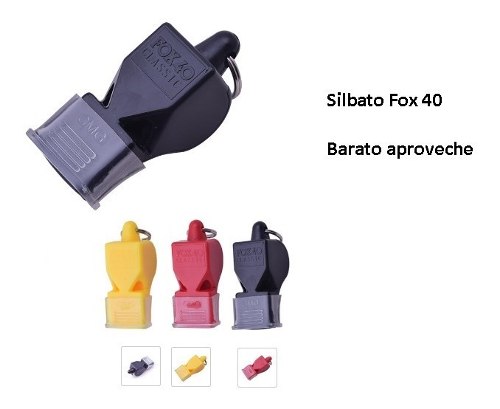 Silbato O Pito Fox40 Classic 115 Db Con Cuerda Arbitros
