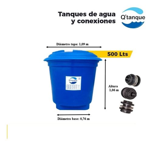 Tanque De Agua Conico 500 Litros Nuevo Somos Tienda Oferta