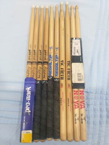 Combo Baquetas Mike Portnoy Pro Mark Vic Firth Americanas