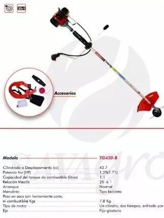 Desmalezadora Corta Grama Toyama 43cc Gasolina Oferta 190vds