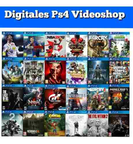 Juegos Para Tu Ps4 Rent@ Por 35dias Tienda Videoshop