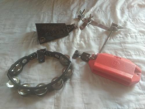 Kit Cencerro + Jam Block + Pandereta + Clamp (75$)