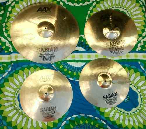 Platillos De Bateria Sabian Aax Set Básico