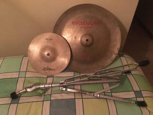 Set De Platillos De Batería Zildjian + Paral En Subasta