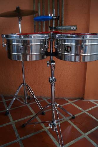 Timbales Edición Especial Tito Puente Con Platillo Y