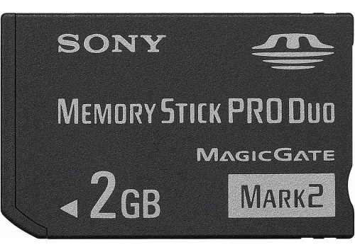 Memory Stick Pro Duo De 2 Gb Sony (2 Unidad)