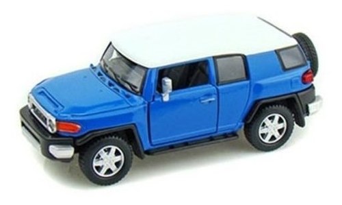 Nuevo 1 36 Kinsmart Visualizacion Color Azul Toyota Fj