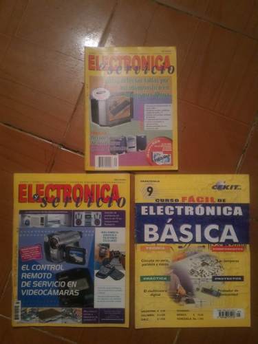 3 Revistas Curso Electronica Buen Estado