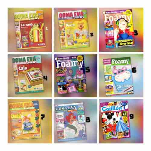 33 Revistas Con Moldes Foami (digitales En Pdf - Full Color)