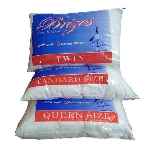 Almohadas Twin, Standard Size, Queen Size
