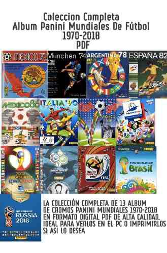 Colección Completa Álbum Panini Mundiales Fútbol