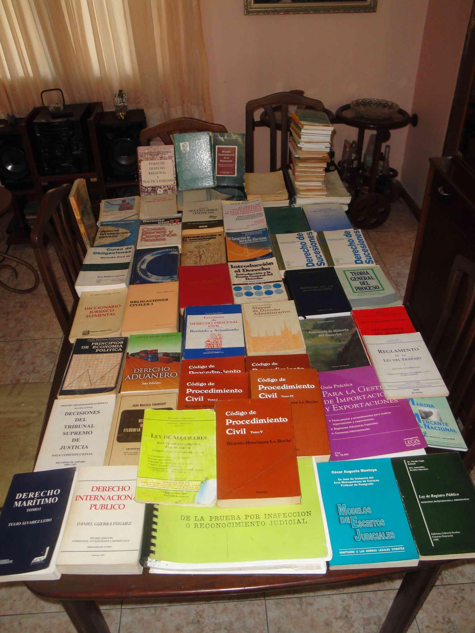 Colección de Libros de Derecho (negociable)