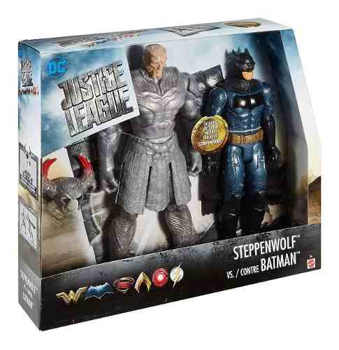 Dc Justice League Batman Vs Steppenwolf Figuras H=30 2 Unid