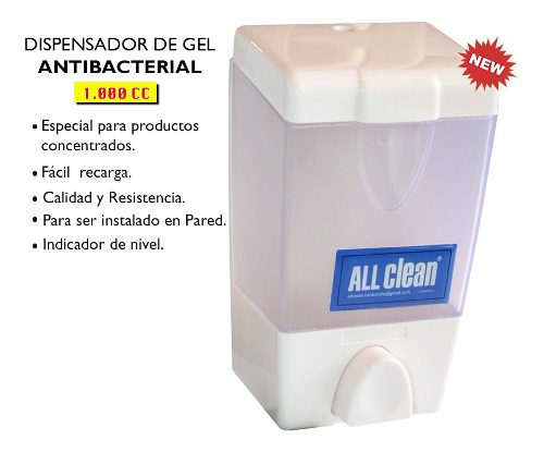 Dispensador De Gel Antibacterial cc