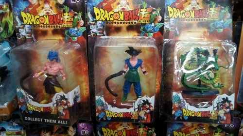 Dos Figuras De Goku Sheng-long Broly Gohan Dragon Boll Z