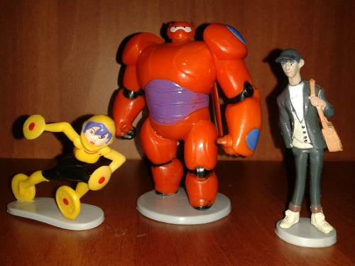 Figuras Big Hero 6 Baymax, Go Go Tomago, Tadashi Hamada