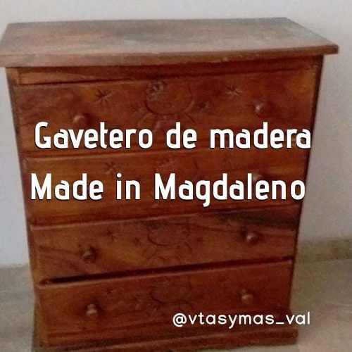 Gavetero Madera 4 Gavetas