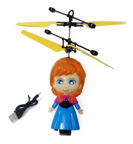Juguete Drone Volador En Figuras De Elsa / Anna De Frozen