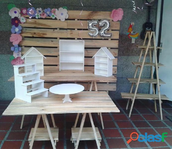 Mobiliario Pallets Candy Bar