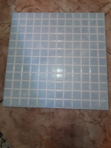 Mosaico Cerámica Para Piscina O Baño Azul Claro 