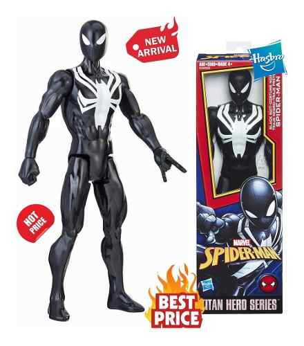 Muñeco Black Suit Spiderman Avengers Original Hasbro 30 Cm