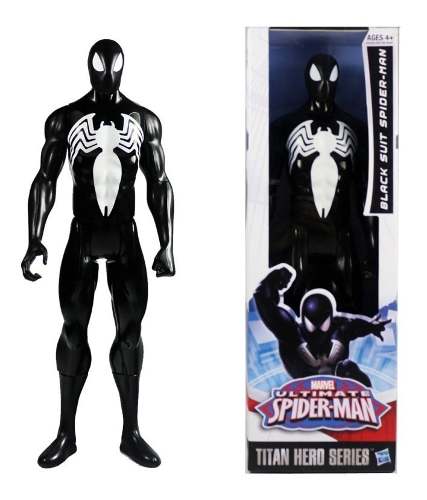 Muñeco Black Suit Spiderman Titan Hero Hasbro 30cm