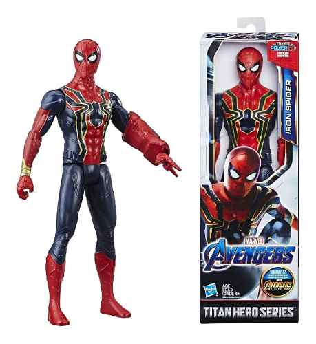 Muñeco De Iron Spider Power Fx Titan Hero Hasbro Original