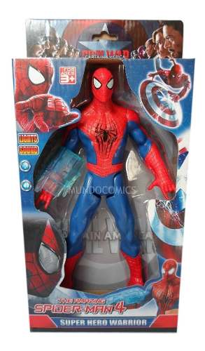 Muñeco De Spiderman Con Luz Y Sonido 27cm