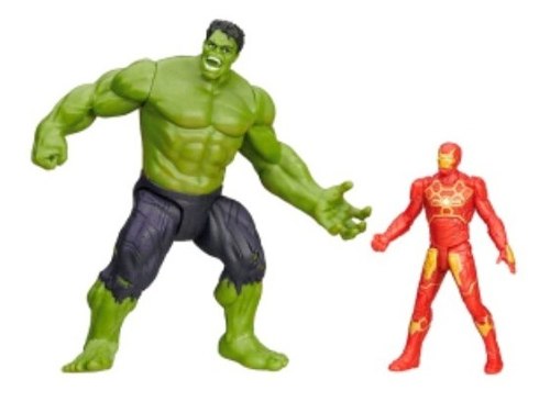 Muñeco O Figuras Hulk & Iron Man Avengers Originales Hasbro