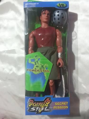 Muñeco Power Steel Figura De Accion 5verd3s Navidad