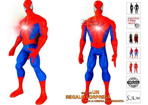 Muñecos Avengers Vengadores Luz+sonido Spiderman Thor Otros