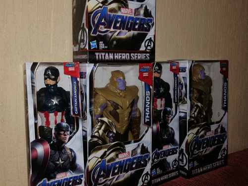 Muñecos Los Vengadores Thanos Capitán América The