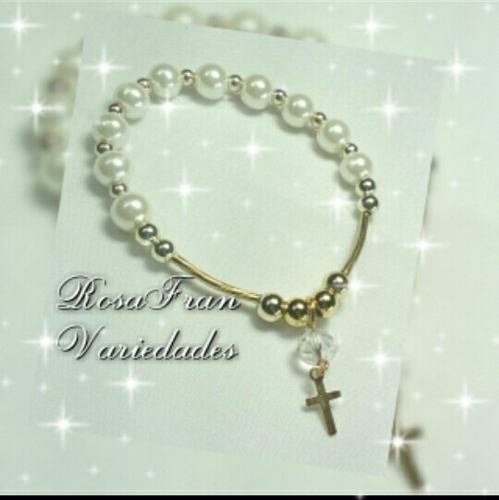 Pulsera Rosario Bisutería Recuerdos Comunión Bautizos