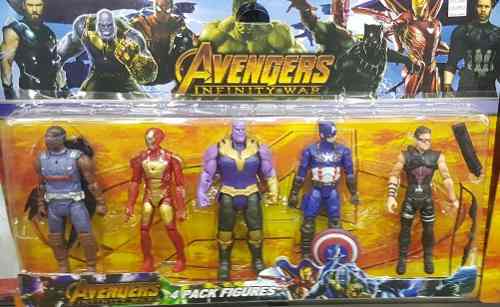 Set Avengers Muñecos Avengers Spiderman Thanos Ironman Thor