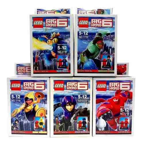 Set Muñecos Armables Estilo Lego Figuras Big Heroes