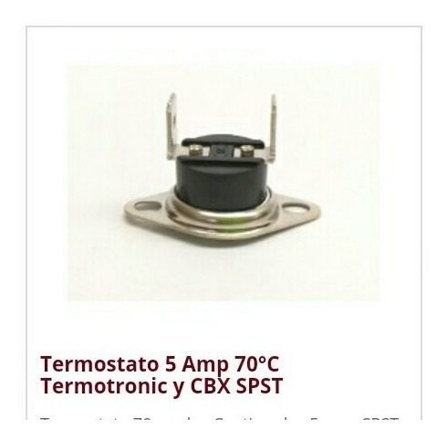 Termostato 70º Para Calentador De Agua Termotronic Y Cbx