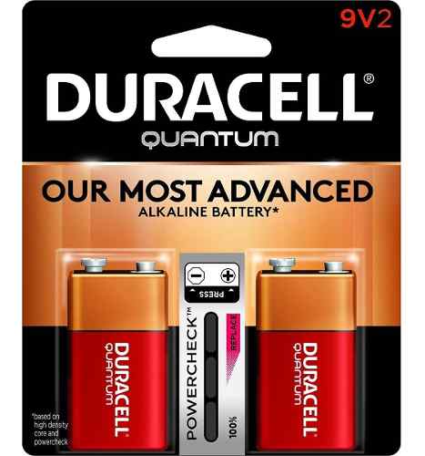2 Blister Baterias Alkalina Duracell Quantum 9v * 4 Baterias