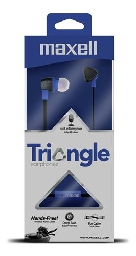 Audifono Con Microfono Maxell Triangle Azul Nuevo