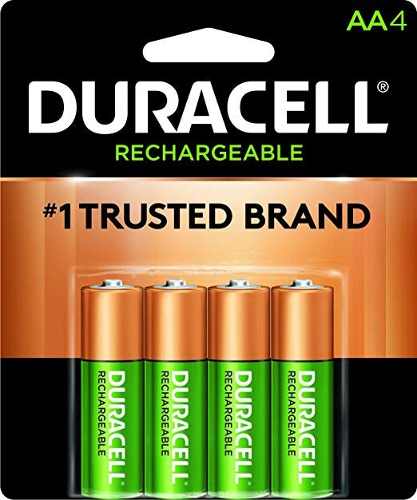 Baterías Pilas Recargables Duracell Aa, 4 Ccs Y Val 14