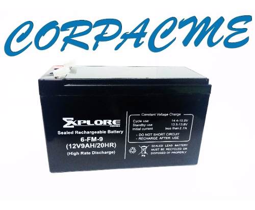 Bateria Explore 12v 9ah 20hr Ups Alarma Cerco Electric Acme