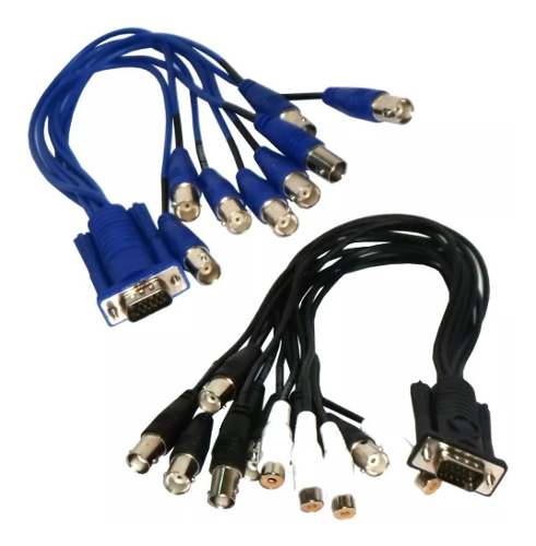 Cable Video Tarjeta Geovision Conexion Bnc Coaxial 16 Camara