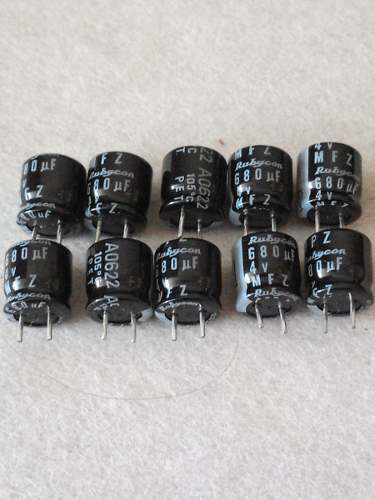 Capacitor Condensador Audio Filtro 4v 680uf 12 Unidades